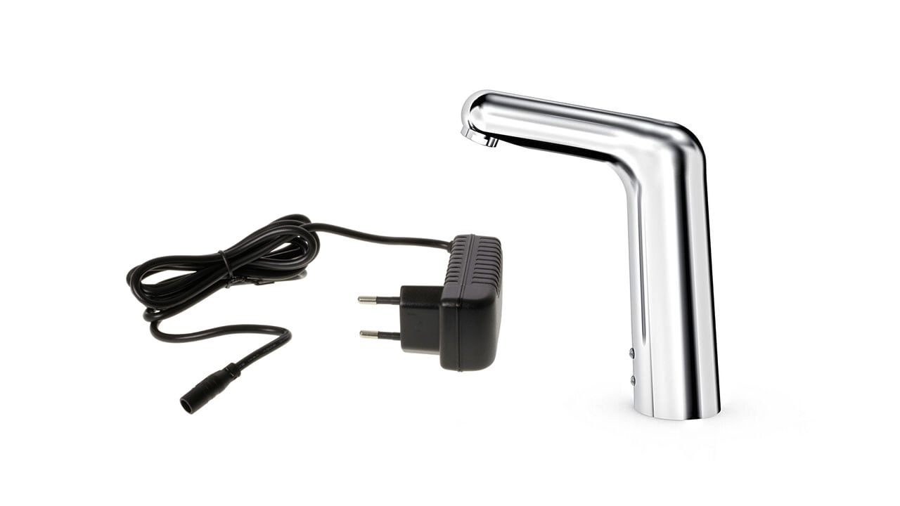 Battery Vs Fixed Power Supply Touchless Faucets How To Choose The   Touchless Faucet Power Plug 860x480 