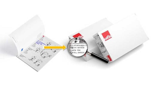 MPI nås helt enkelt via QR-koden från produktförpackningens etikett.