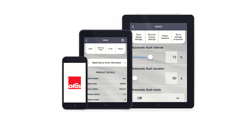 Oras App – en avanceret måde, at indstille og overvåge elektroniske armaturer fra Oras