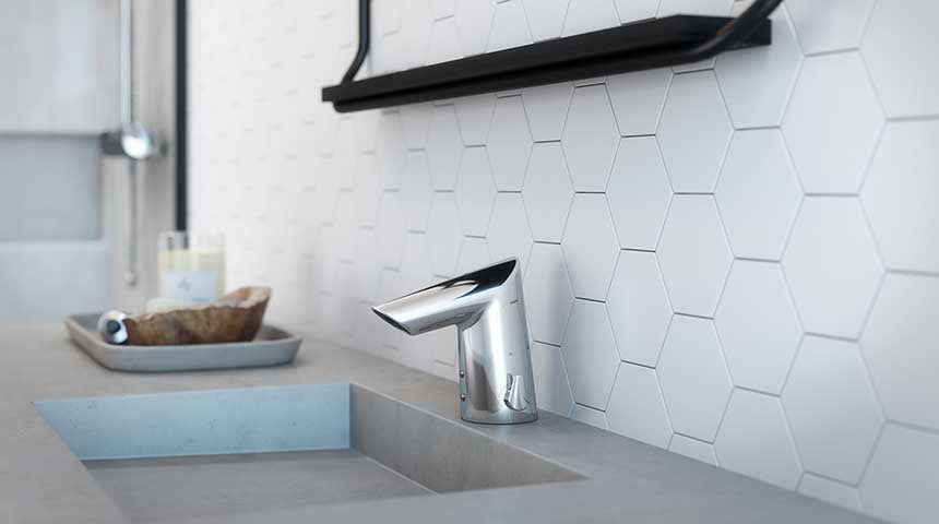 Oras Optima touchless faucets combined design with ecofriendly features.