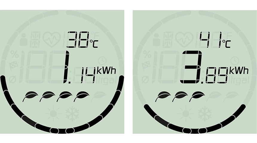 Vandtemperaturen har stor betydning for den mængde energi et brusebad kræver.