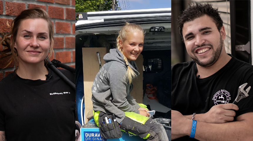 Her er finalistene til Norges Hyggeliste Rørlegger!